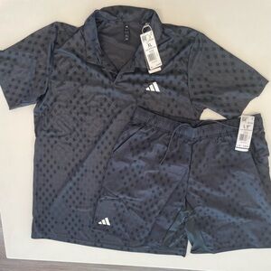 Adidas XL Polo and L Shorts Set